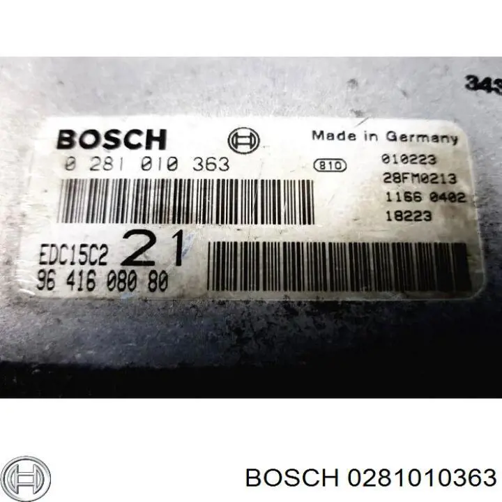 Купити 0281010363 Bosch Модуль управління двигуном