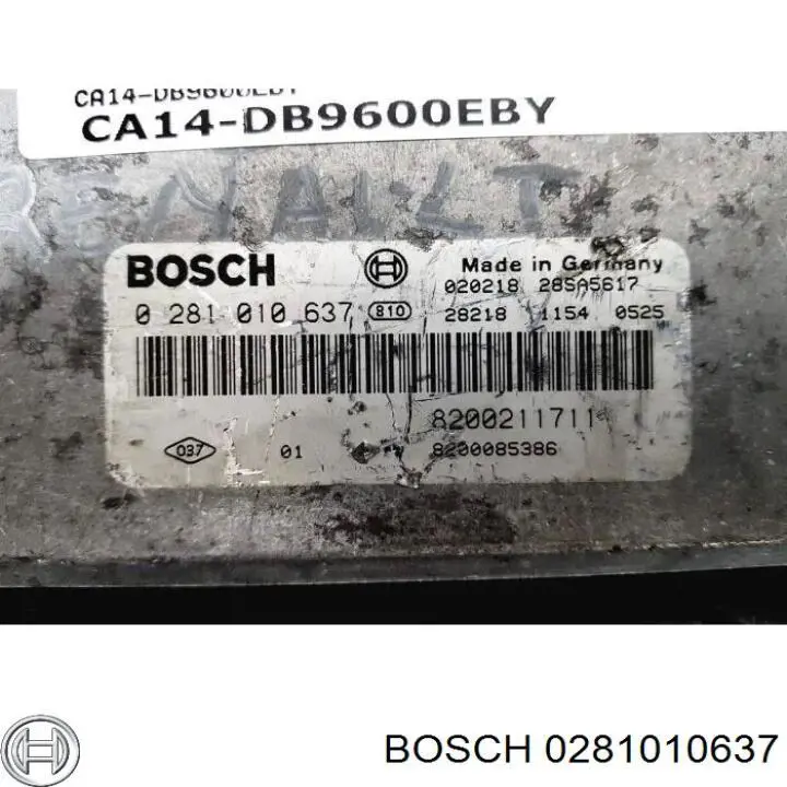 Електронний блок керування двигуном 0281010637 Bosch