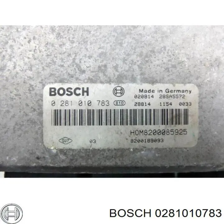 Електронний блок керування двигуном 0281010783 Renault (RVI)