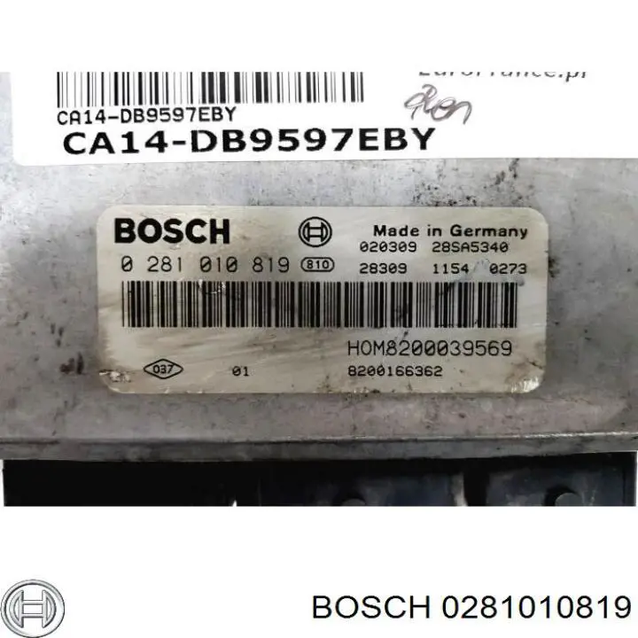 ЕБУ Bosch 0281010819 ціна, від 36.19 USD