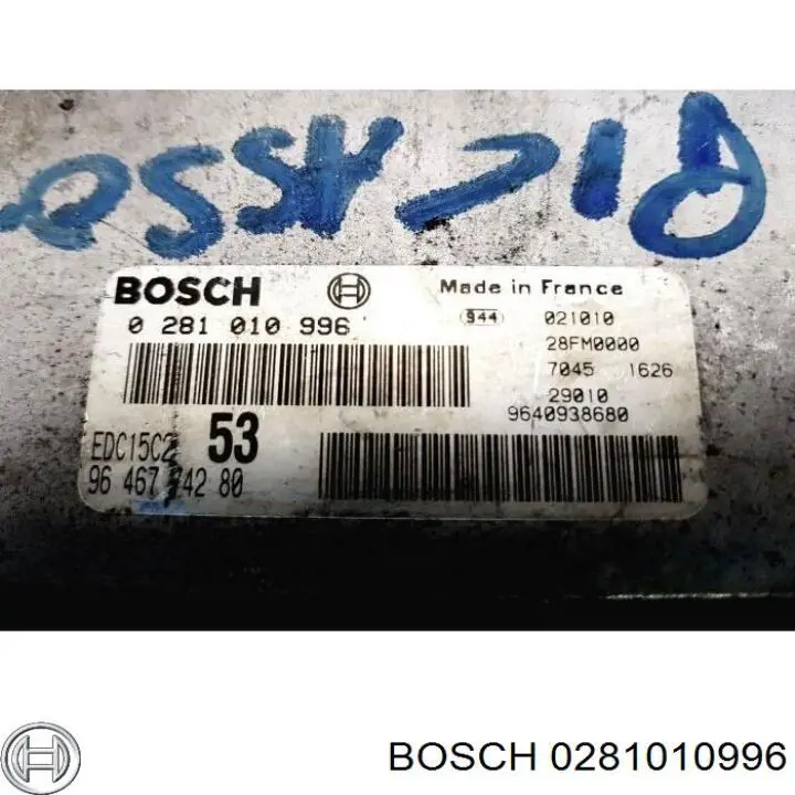 Електронний блок керування двигуном 0281010996 Bosch