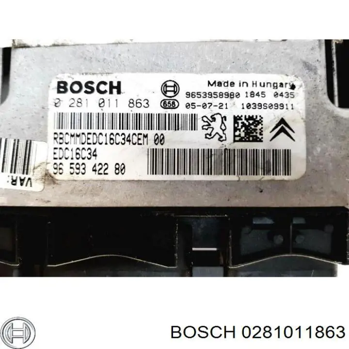 Електронний блок керування двигуном 0281011863 Bosch