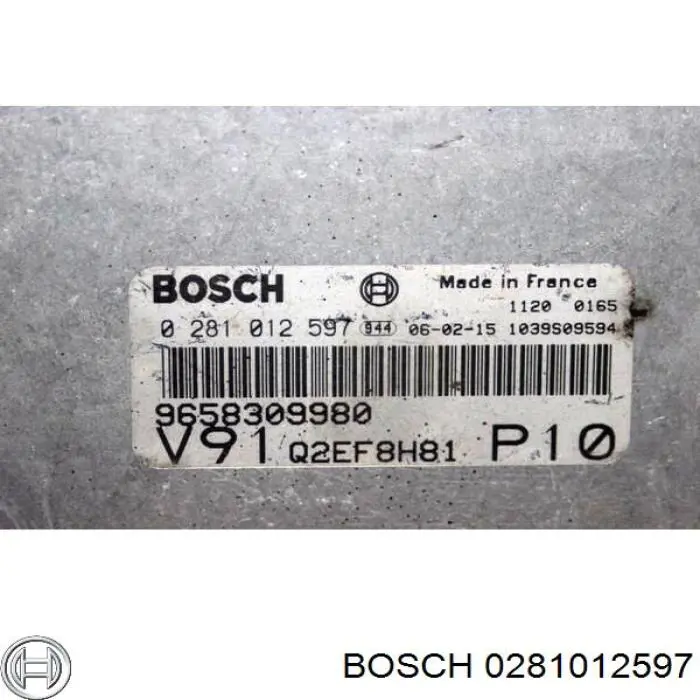 Електронний блок керування двигуном 0281012597 Bosch