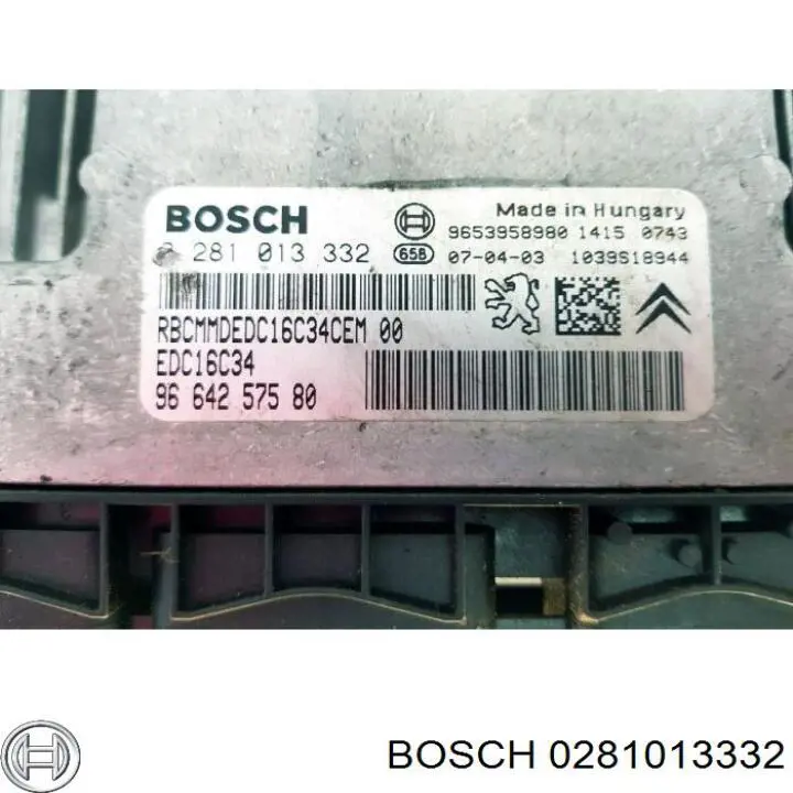 Блок двигуна Bosch 0281013332