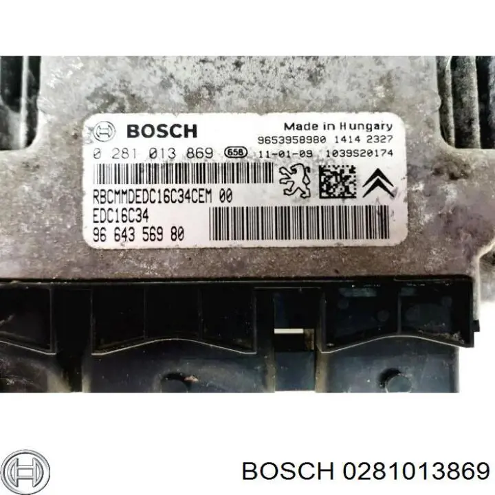 Електронний блок керування двигуном 0281013869 Bosch