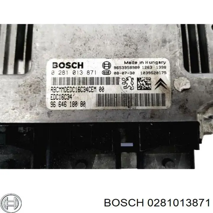 Електронний блок керування двигуном 0281013871 Bosch