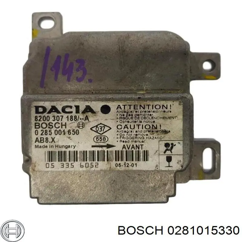 ЕБУ Bosch 0281015330 ціна, від 67.08 USD