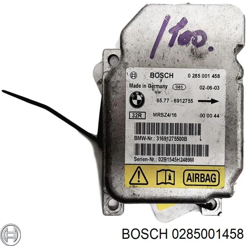 Купити 0285001458 Bosch Модуль-процесор керування подушки безпеки