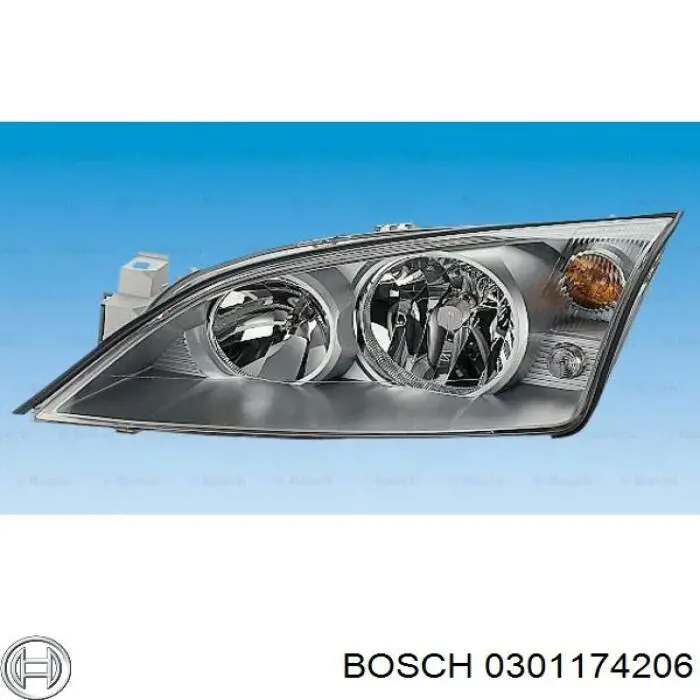 Основна фара - вставка Bosch 0301174206 ціна, від 45.61 USD