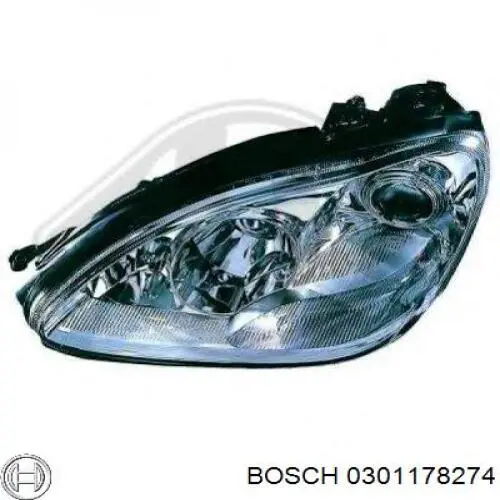 Основна фара - вставка Mercedes A0301178274 ціна, від 292.61 USD