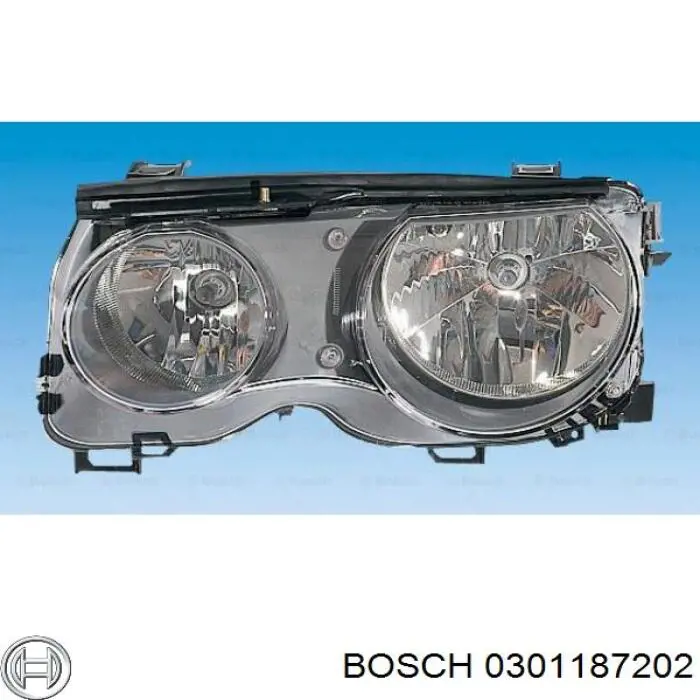 Купити 0301187202 Bosch Права блок фара