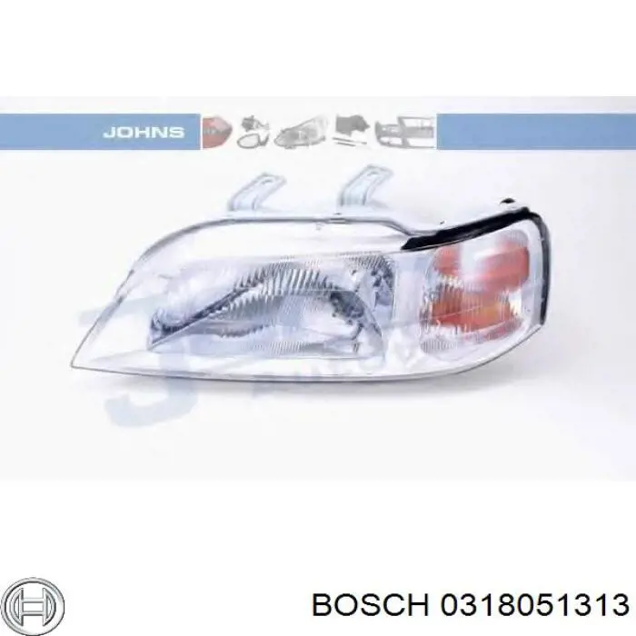 Купити 0318051313 Bosch Фара ліва передня