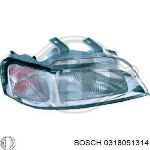 Фара правая Bosch 0318051314 ціна, від 78.49 USD