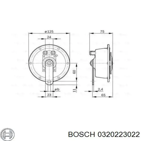 61331377816 BMW Сигнал високої тональності