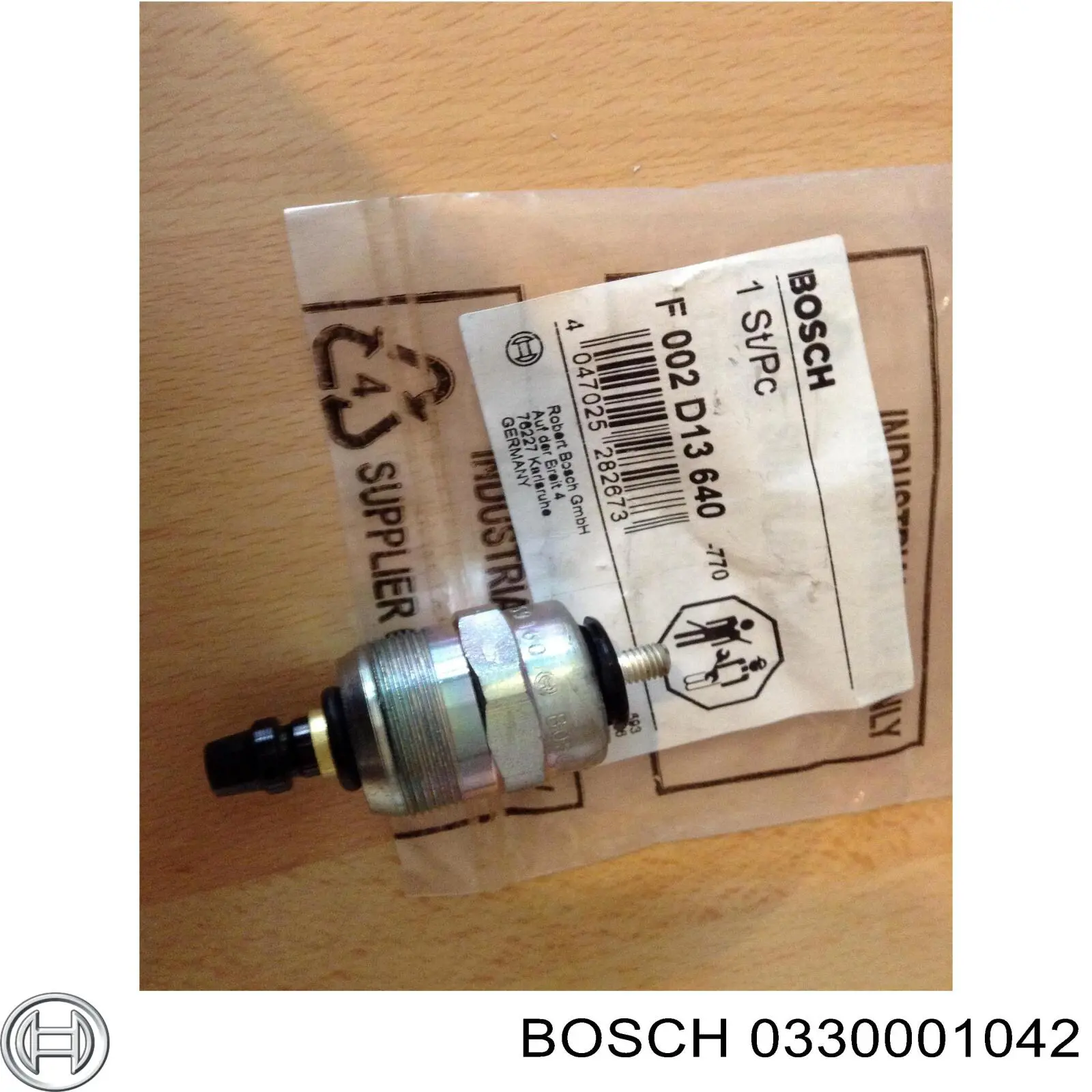 0330001042 Bosch клапан пнвт (дизель-стоп)