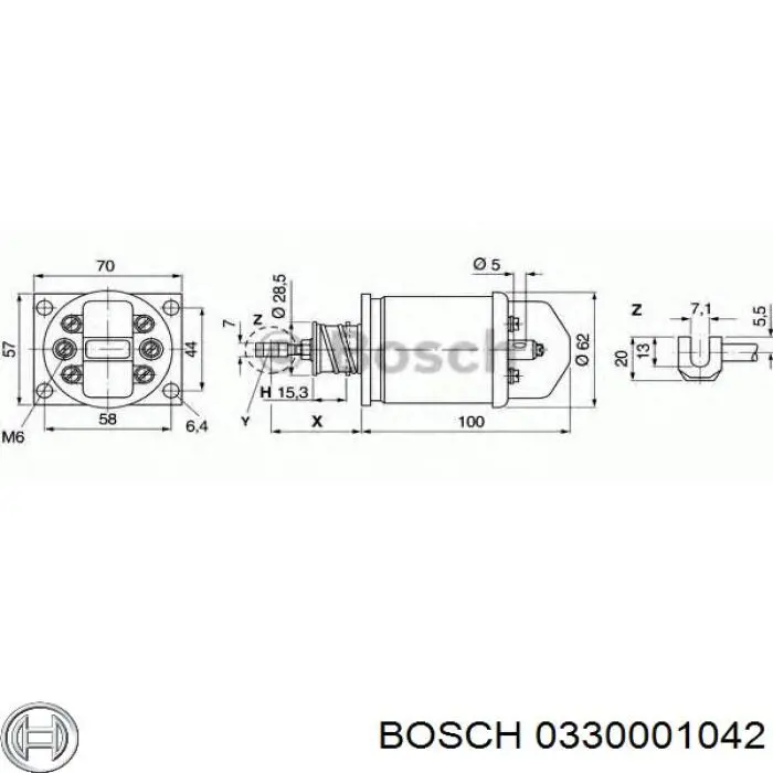 Глушилка Bosch 0330001042 ціна, від 12.82 USD