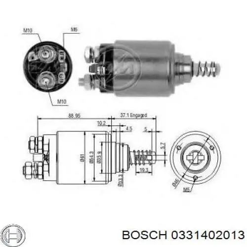 Контактор Bosch 0331402013 ціна, від 28.09 USD