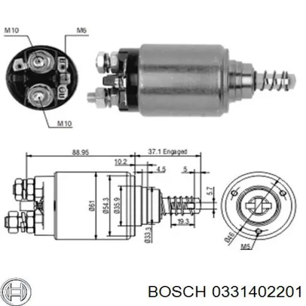 Купити 1001543 Autotechteile Втягуюче реле стартера