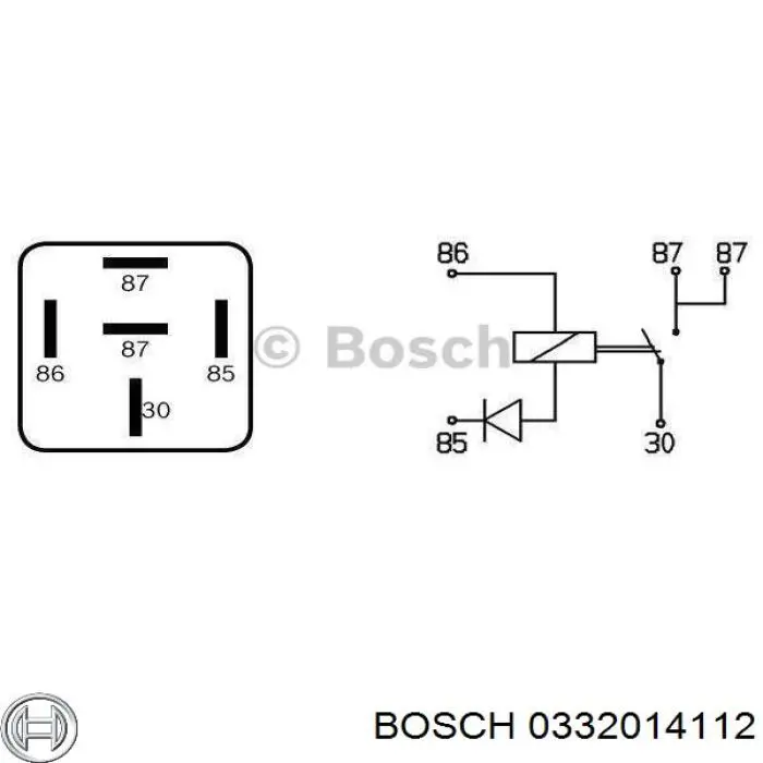 Реле електричне багатофункціональне 0332014112 Bosch