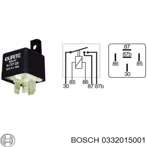 Реле фар передніх 0332015001 Bosch