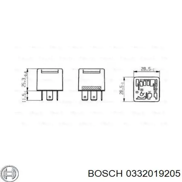 0332019205 Bosch Обігрів скла вікна задка