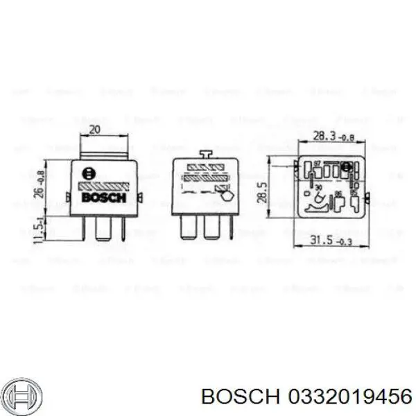 0332019456 Bosch реле покажчиків поворотів