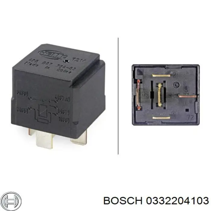 Реле електричне багатофункціональне 0332204103 Bosch