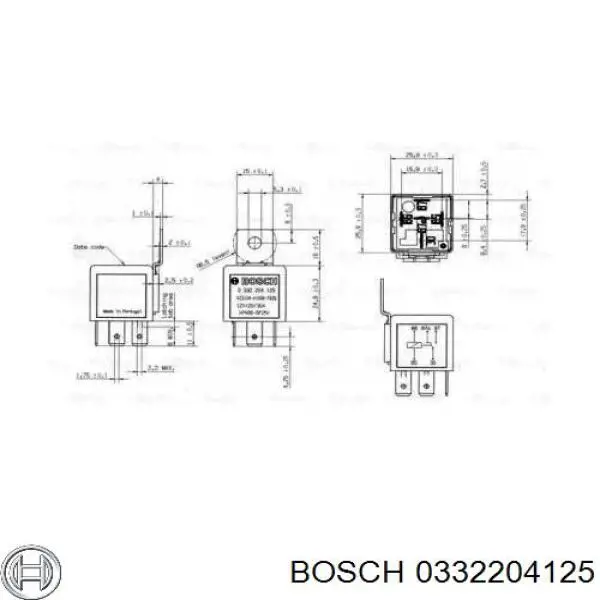 Реле покажчиків поворотів 0332204125 Bosch