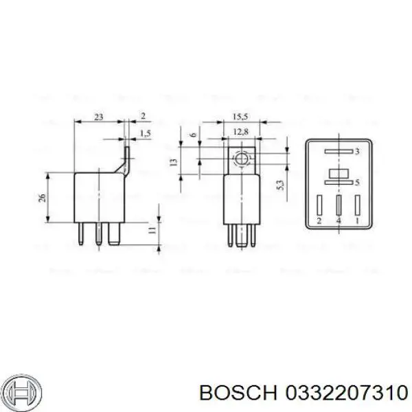 Реле електричне багатофункціональне 0332207310 Bosch