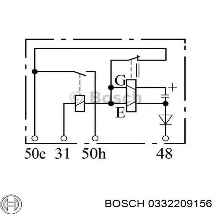 Реле електричне багатофункціональне Bosch 0332209156 ціна, від 3.67 USD