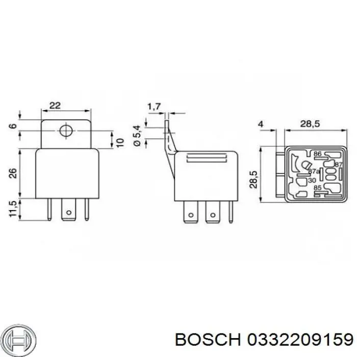 Блок управління вентилятором Bosch 0332209159
