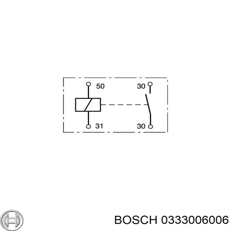 0333006006 Bosch реле втягує стартера