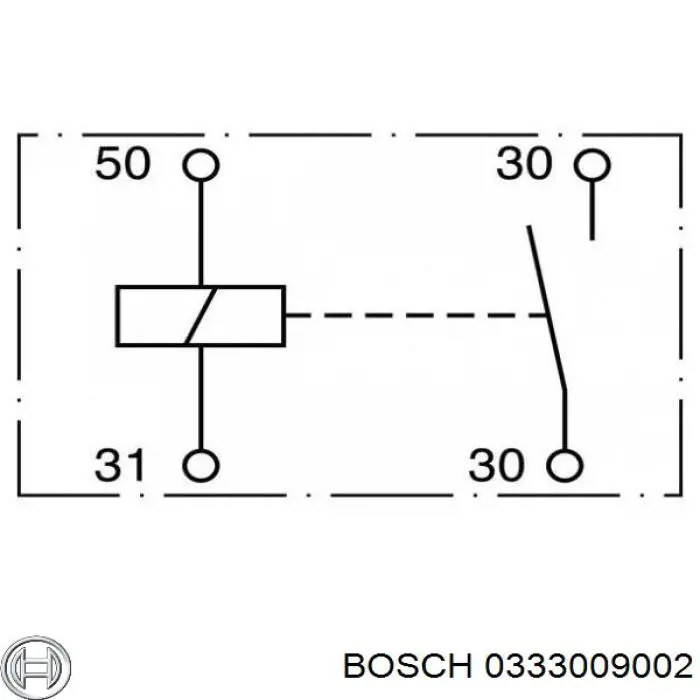 Втягуюче реле стартера 0333009002 Bosch