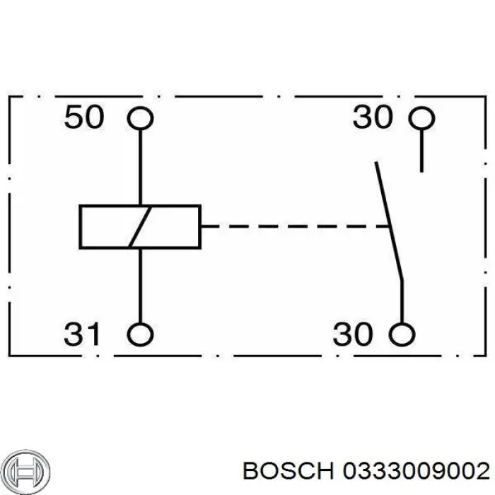 Втягуюче реле стартера 0333009002 Bosch