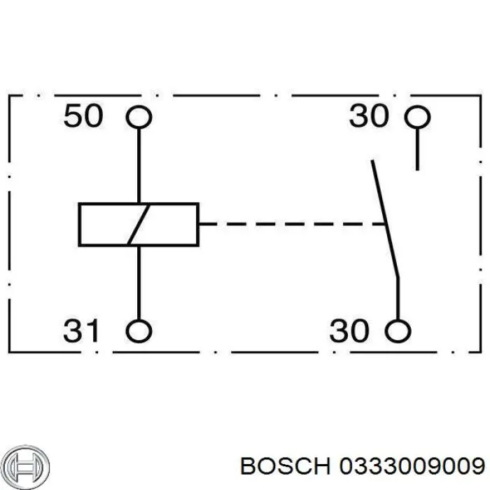 0333009009 Bosch Тягове реле стартера