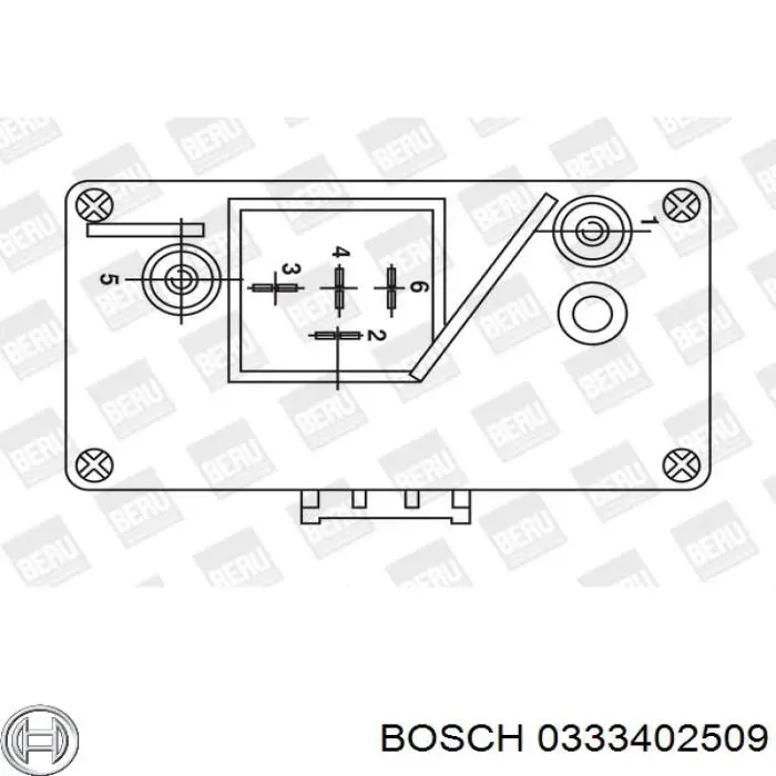 Купити 0333402509 Bosch Реле свічок накалу