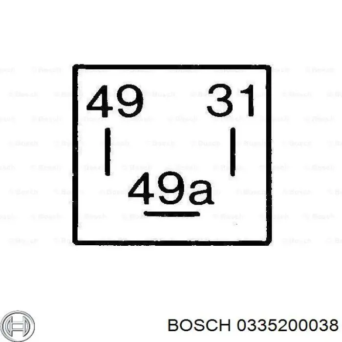 Купити 0335200038 Bosch Реле поворотів