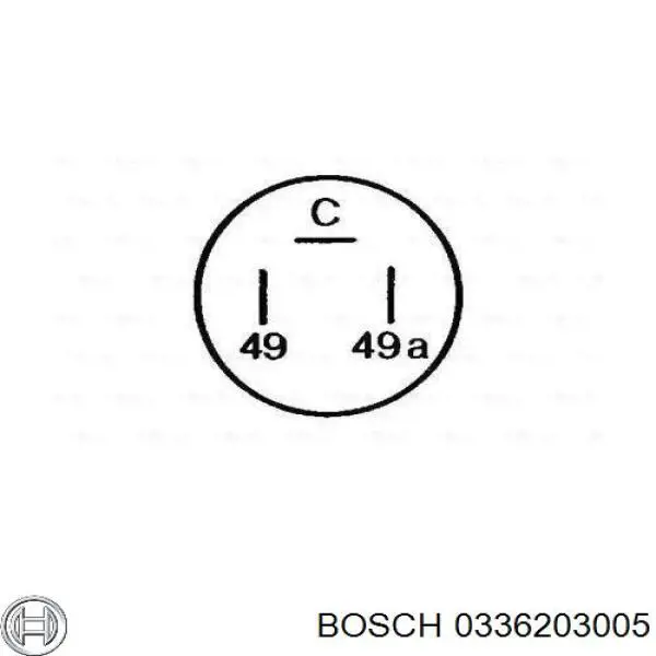 Купити 0336203005 Bosch Реле поворотів