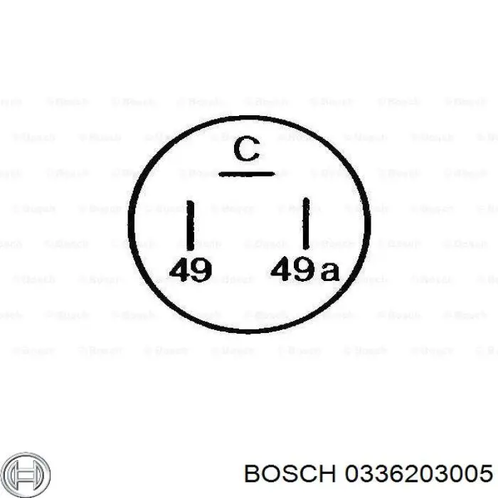 Реле поворотників Bosch 0336203005