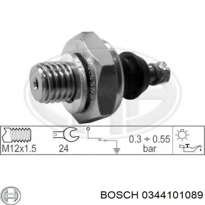 Купити 0344101089 Bosch Датчик тиску масла