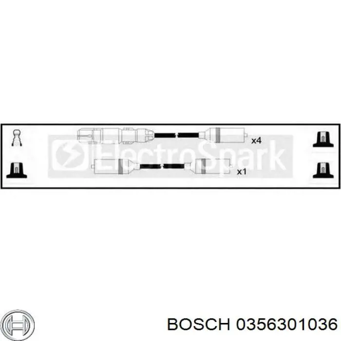 Накінечник свічки запалювання Bosch 0356301036 ціна, від 7.19 USD