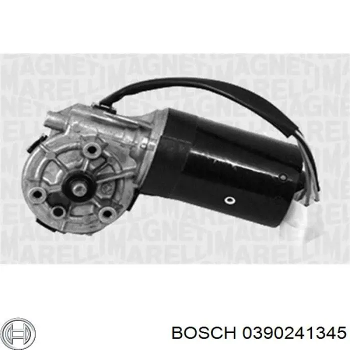 Двигун склоочисника лобового скла (трапеції) Bosch 0390241345