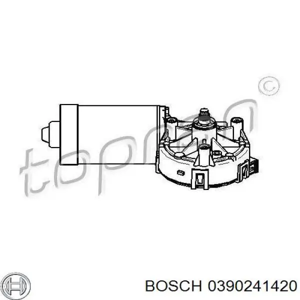 Мотор стеклоочищувача Bosch 0390241420 ціна, від 14.11 USD