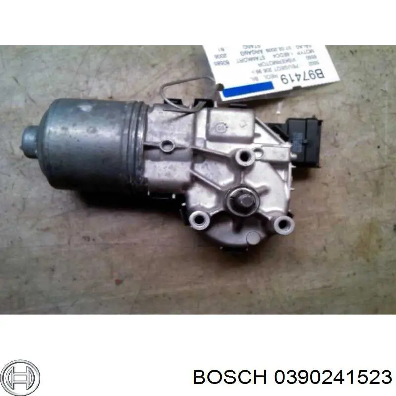 Двигун склоочисника лобового скла (трапеції) 0390241523 Bosch