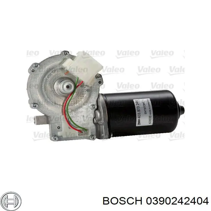 0390242404 Bosch Мотор склоочисника скла (трапеції)