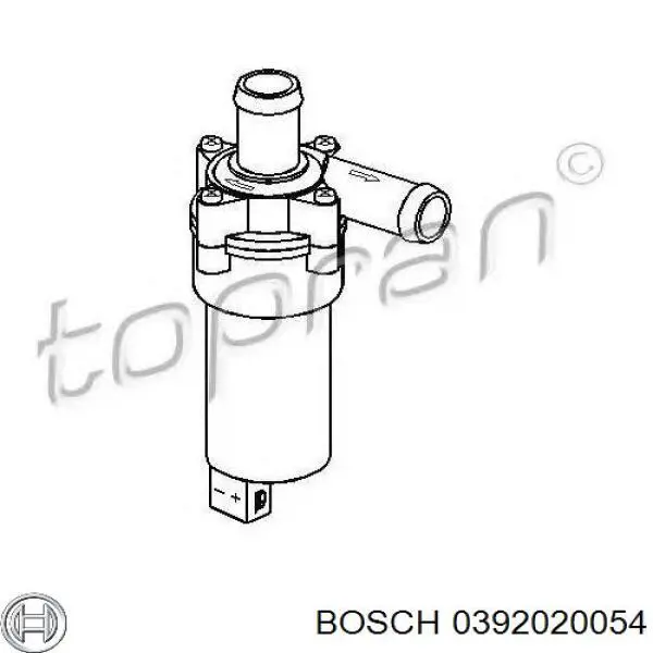 0392020054 Bosch Помпа водяна, додатковий електричний