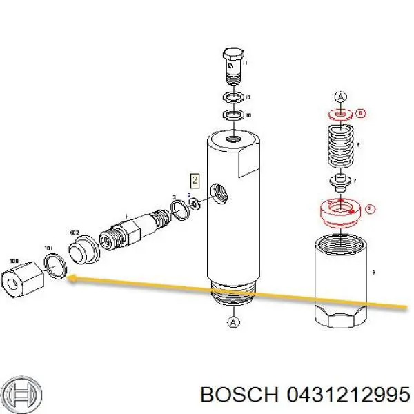 0431212995 Bosch форсунка вприску палива