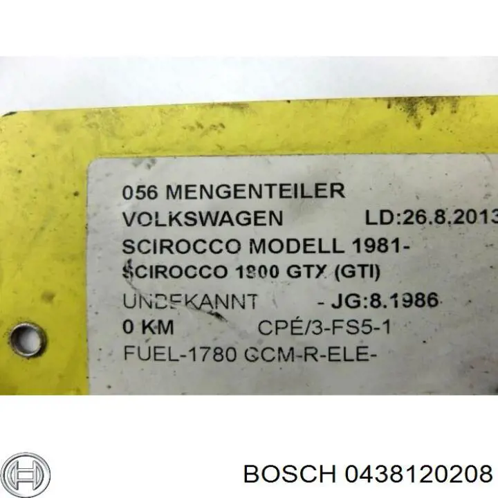 Датчик витрати повітря на Audi 80 B2 81, 85