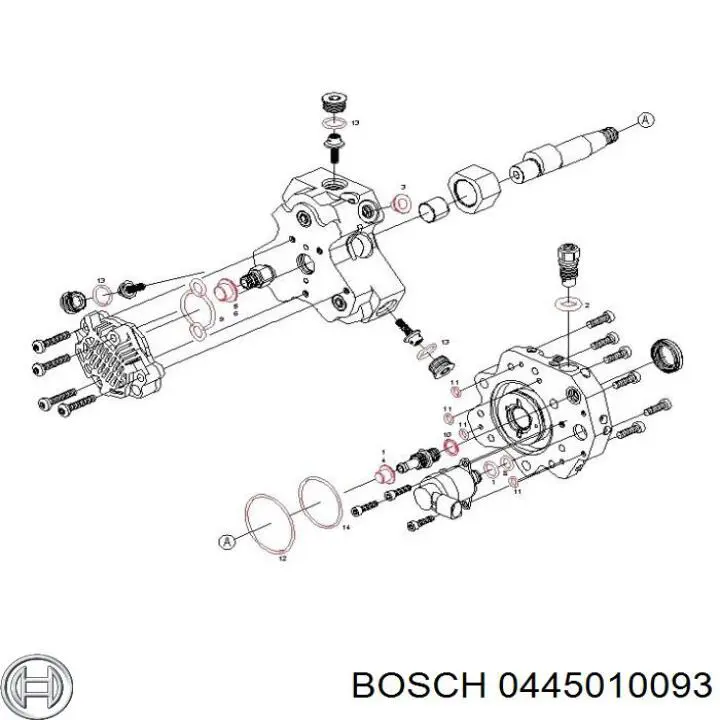 Купити 0445010093 Bosch Насос паливний високого тиску (ПНВТ) - DIESEL