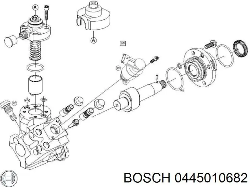 Паливний насос високого тиску 0445010682 Bosch